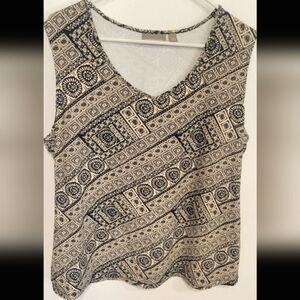 Croft & Barrow Women's 1X Stretch, V-neck, Tank top